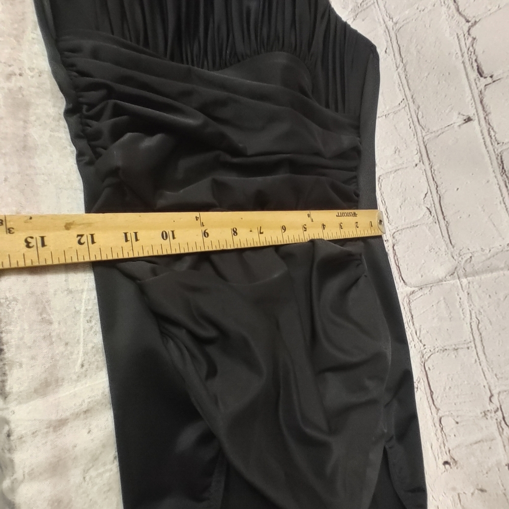 Miraclesuit Swimsuit Black Sanibel V Neck Slimmer One Piece 14 - Picture 9 of 11
